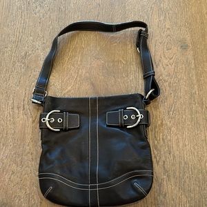 Black coach crossbody bag